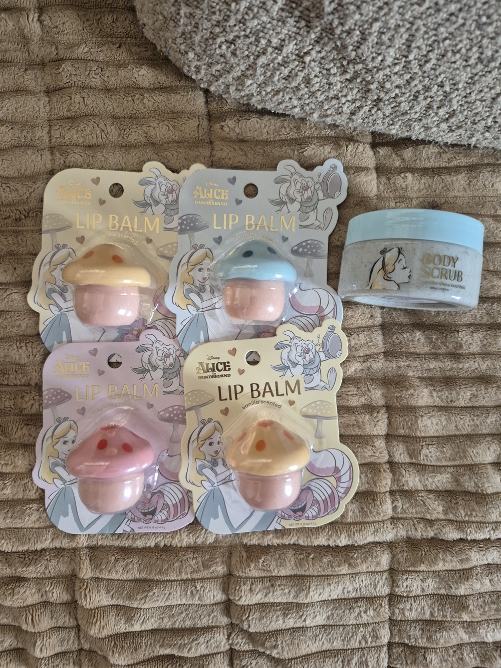 Alice In Wonderland Mushroom Chapstik And Body scrub
